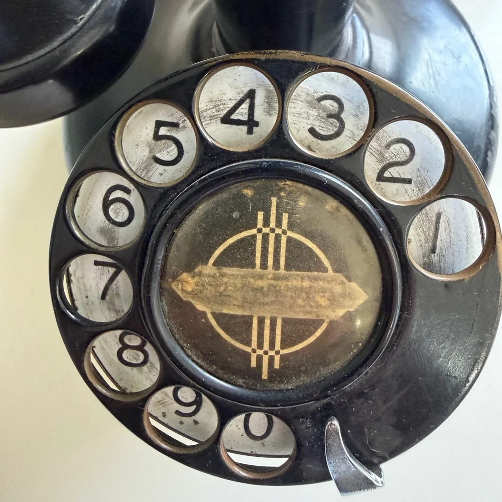 Vintage Black Candlestick  phone Telephone - Picture 6 of 9